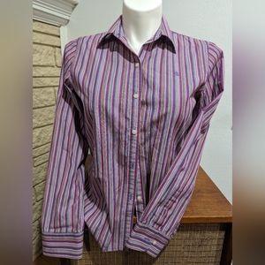 Women's M Lauren Ralph Lauren button down collared shirt